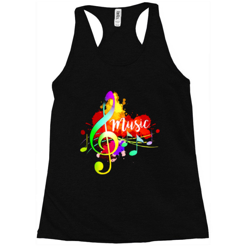 Music Art, Music Teacher, Music Gifts Racerback Tank by amira741 | Artistshot