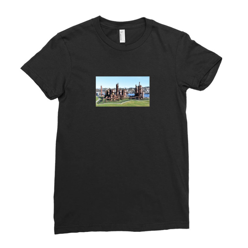 Gas Works Park Ladies Fitted T-Shirt by SuzanneElaineSehorn | Artistshot