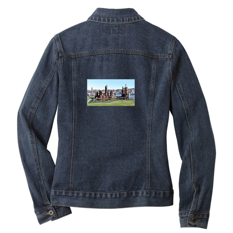 Gas Works Park Ladies Denim Jacket by SuzanneElaineSehorn | Artistshot