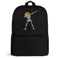 Dabbing Skeleton T  Cowboy Hat Halloween Kids Boys Dab Backpack | Artistshot