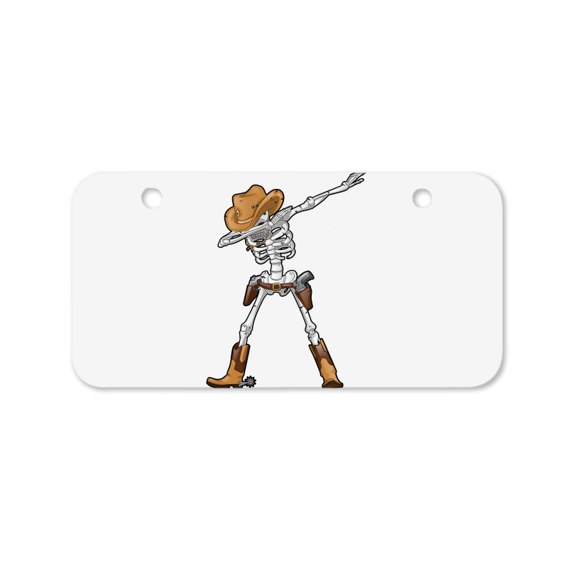 Dabbing Skeleton T  Cowboy Hat Halloween Kids Boys Dab Bicycle License Plate by PeterArtist | Artistshot