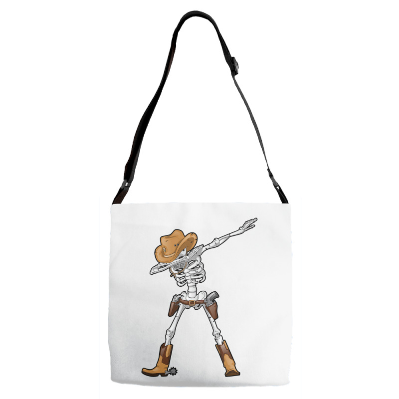 Dabbing Skeleton T  Cowboy Hat Halloween Kids Boys Dab Adjustable Strap Totes by PeterArtist | Artistshot