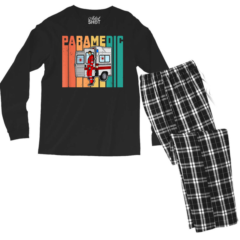 Paramedic Ambulance Training Service Emergency Doctor T Shirt Men's Long Sleeve Pajama Set | Artistshot