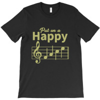 Musician Music Gift, Happy Face Musical Notes, Funny Music T-shirt | Artistshot