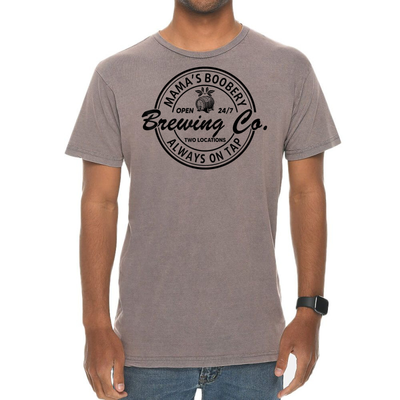 Mamas Boobery Tee Brewing Co Always On Tap Tee Mom Life Vintage T-shirt | Artistshot