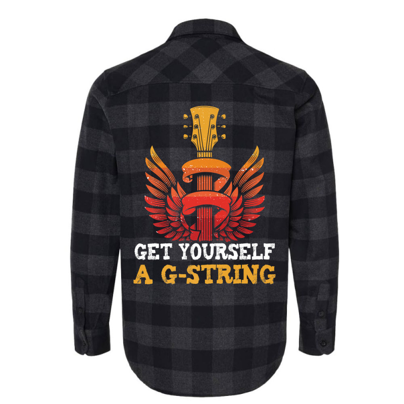 Guitar Players Musician Get Yourself A G String Guitarist Premium T Sh Flannel Shirt by inggaerzoahg | Artistshot