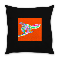 Caihong Juji The Lridiscent Dinosaur Bird Ecopop Throw Pillow | Artistshot