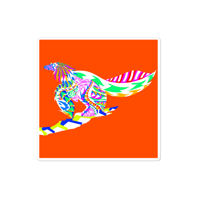 Caihong Juji The Lridiscent Dinosaur Bird Ecopop Sticker | Artistshot