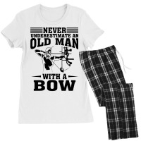 Funny Archery Gift For Deer Bow Hunter Men Grandpa Hunting Women's Pajamas Set | Artistshot