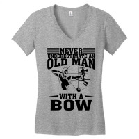 Funny Archery Gift For Deer Bow Hunter Men Grandpa Hunting Women's V-neck T-shirt | Artistshot