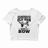 Funny Archery Gift For Deer Bow Hunter Men Grandpa Hunting Crop Top | Artistshot