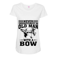 Funny Archery Gift For Deer Bow Hunter Men Grandpa Hunting Maternity Scoop Neck T-shirt | Artistshot