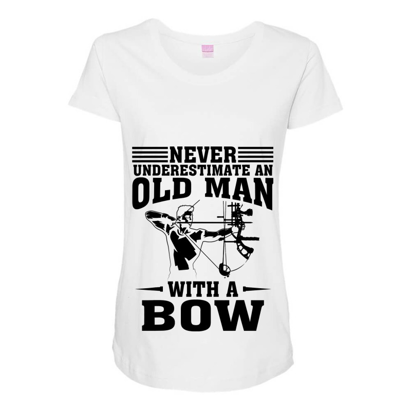 Funny Archery Gift For Deer Bow Hunter Men Grandpa Hunting Maternity Scoop Neck T-shirt by ScottArtist | Artistshot