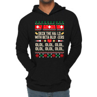 Deck The Halls With Beta Blockers Nurse Ugly Christmas Lightweight Hoodie | Artistshot