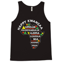 Retro Happy Kwanzaa African Seven Principles Continent Shape T Shirt Tank Top | Artistshot