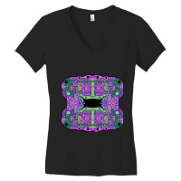 Toxic Mayan Alien Ecopop Women's V-neck T-shirt | Artistshot