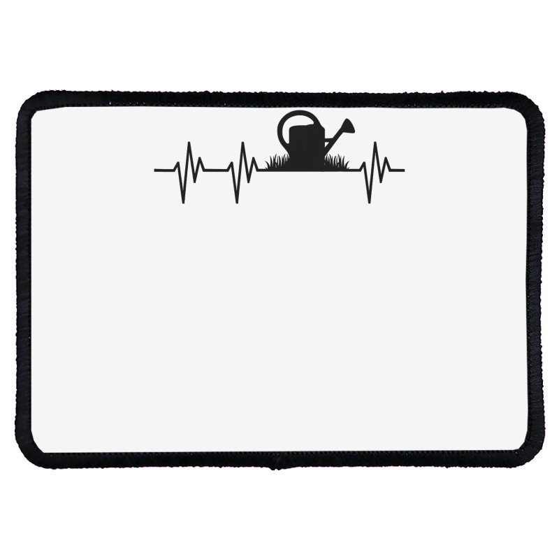 Watering Can Heartbeat Gardening Gardener T  Gift Light Rectangle Patch | Artistshot