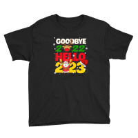 Goodbye 2022 Hello 2023 Cute Christmas Tee Youth Tee | Artistshot