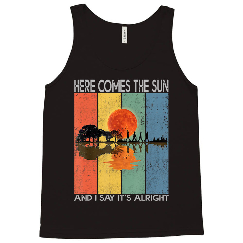 Hot Trend Here Comes The Sun And I Say It's Alright Guitar Tank Top by behindcedar22 | Artistshot