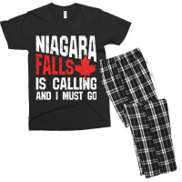 Trending Niagara Falls Is Calling And I Must Men's T-shirt Pajama Set | Artistshot