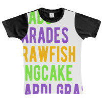 Beads, Parades, Crawfish, Kingcake, Mardi Gras Graphic Youth T-shirt | Artistshot