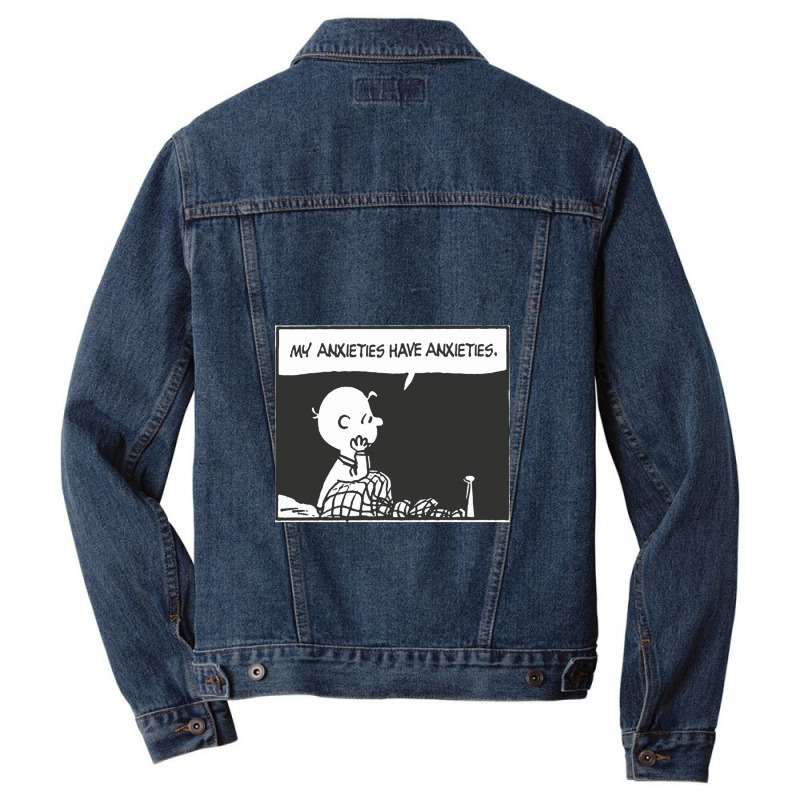 My Anxieties Have Anxieties   Peanuts Men Denim Jacket | Artistshot