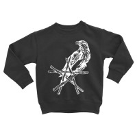 Limited Edition Crow Star Raven Pentacle Pentagram Wicca Witchcraf Toddler Sweatshirt | Artistshot