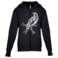 Limited Edition Crow Star Raven Pentacle Pentagram Wicca Witchcraf Youth Zipper Hoodie | Artistshot