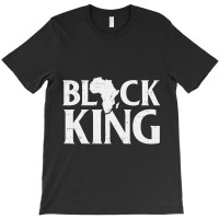 Black King African Map Vintage History Month Pride Men Gift T-shirt | Artistshot