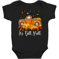 Women It S Fall Y All Pumpkin Truck Autumn Tree Hello Fall Baby Bodysuit | Artistshot