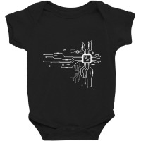 Cpu Heart Chipset Board Electrical Electronic Engineer Baby Bodysuit | Artistshot