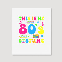 This Is My 80s Costume 80's Party 1980s Halloween Costume Portrait Canvas Print | Artistshot