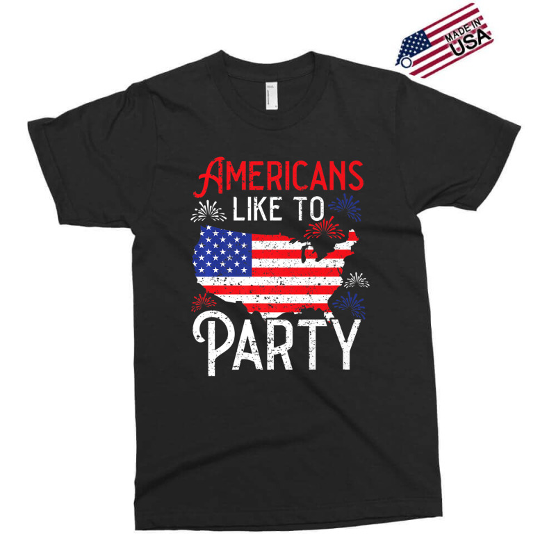 Trending Americans Like To Party America Usa Patriotic Exclusive T-shirt by degreesgunner | Artistshot