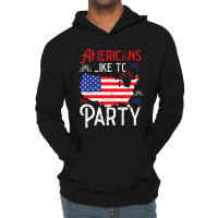 Trending Americans Like To Party America Usa Patriotic Lightweight Hoodie | Artistshot