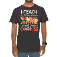 I Teach The Smartest Second Grade Cookies Teacher Christmas T Shirt Vintage T-shirt | Artistshot