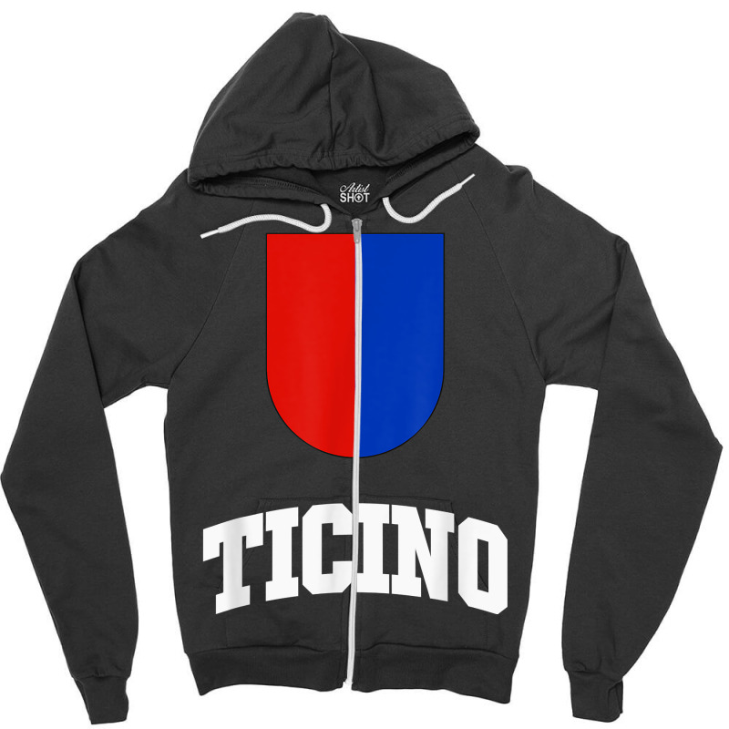 Ticino Flag Cantons Of Switzerland T Shirt Zipper Hoodie | Artistshot