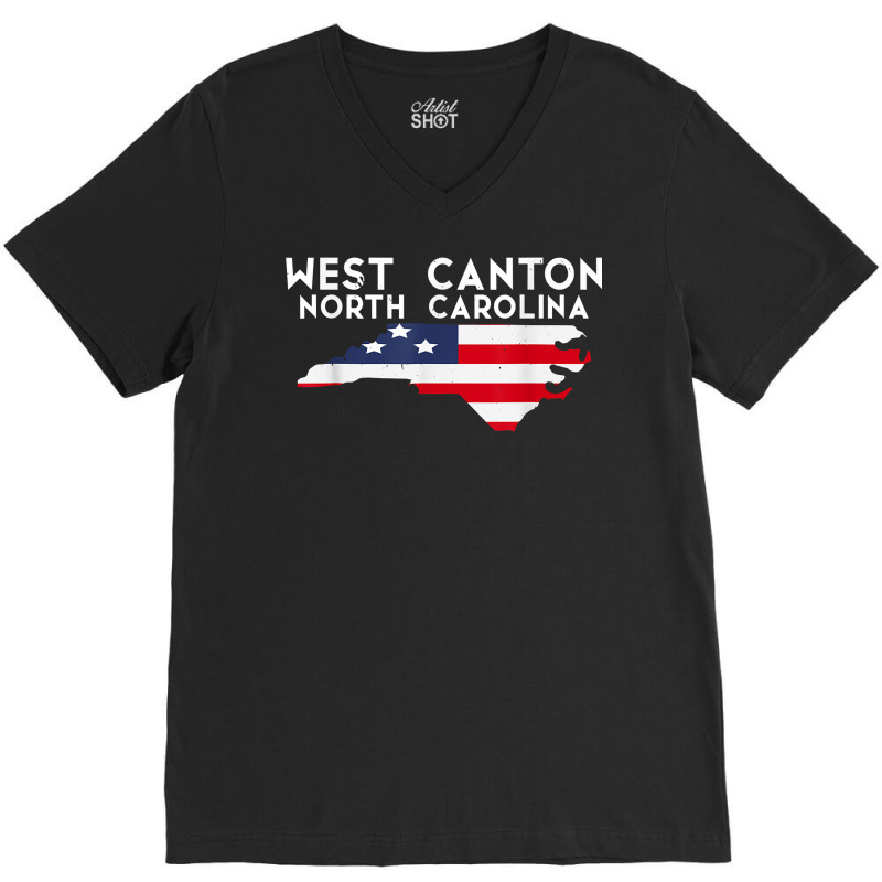 West Canton North Carolina Usa State America Travel T Shirt V-neck Tee | Artistshot