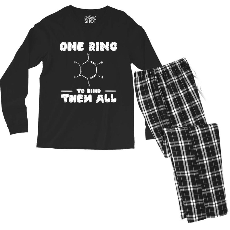 Chemistry Benzene Ring Molecule Bond-5167u Men's Long Sleeve Pajama Set by laurynvanhoose | Artistshot