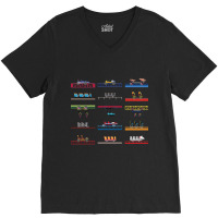 Hot Trend Cedar Poiint Coaster Cars Design V-neck Tee | Artistshot