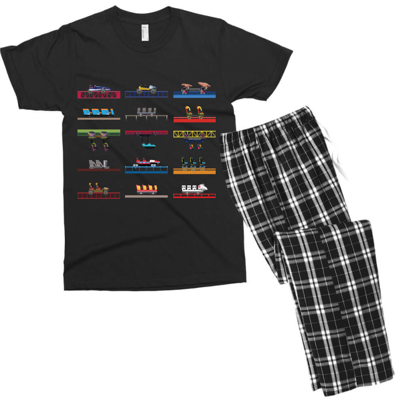 Hot Trend Cedar Poiint Coaster Cars Design Men's T-shirt Pajama Set by bummercaught | Artistshot