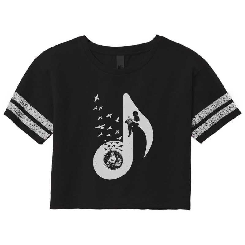 Musical Note - Hang Drum Scorecard Crop Tee by MaryBirdsell | Artistshot