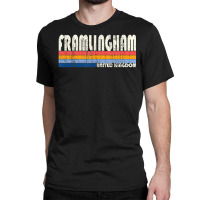 Retro Vintage 70s 80s Style Framlingham, United Kingdom Classic T-shirt | Artistshot