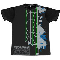 Trending Sea Seatac Seattle Airport Art Graphic T-shirt | Artistshot