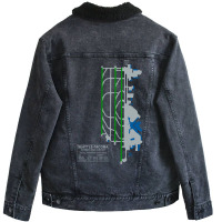 Trending Sea Seatac Seattle Airport Art Unisex Sherpa-lined Denim Jacket | Artistshot