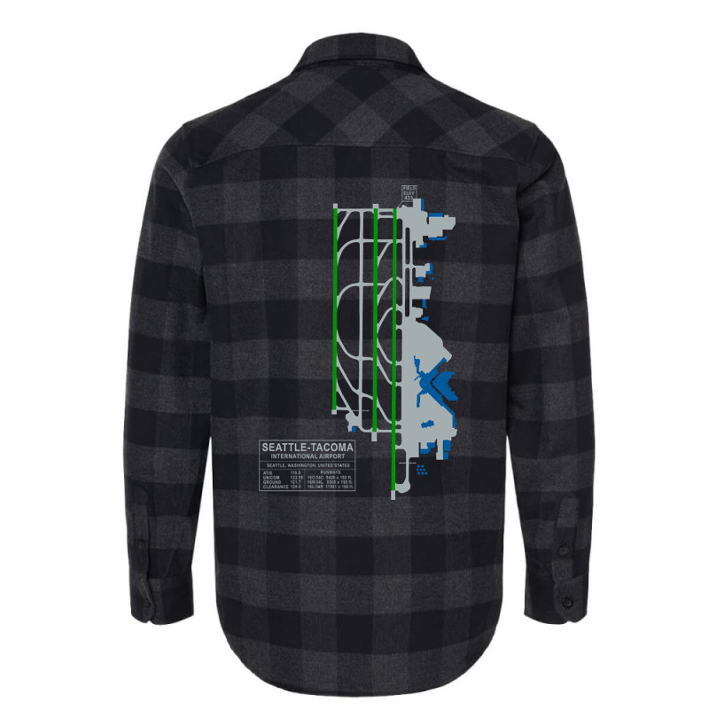 Trending Sea Seatac Seattle Airport Art Flannel Shirt by seifertmurryq3jmxs | Artistshot