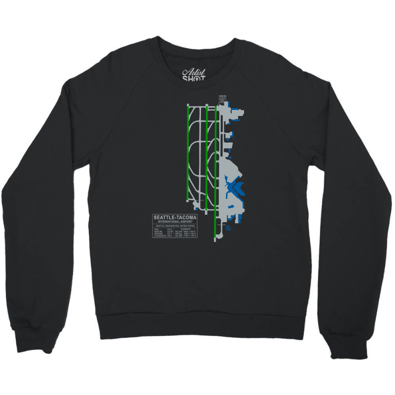 Trending Sea Seatac Seattle Airport Art Crewneck Sweatshirt by seifertmurryq3jmxs | Artistshot