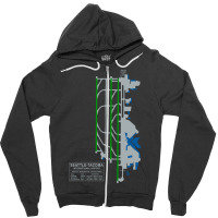 Trending Sea Seatac Seattle Airport Art Zipper Hoodie | Artistshot