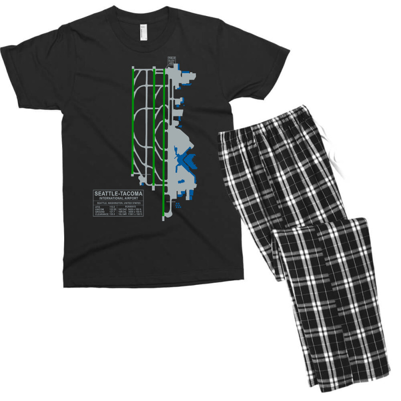 Trending Sea Seatac Seattle Airport Art Men's T-shirt Pajama Set by seifertmurryq3jmxs | Artistshot