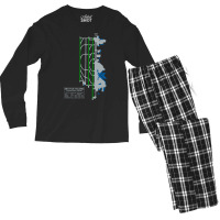 Trending Sea Seatac Seattle Airport Art Men's Long Sleeve Pajama Set | Artistshot