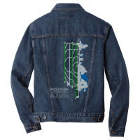 Trending Sea Seatac Seattle Airport Art Men Denim Jacket | Artistshot